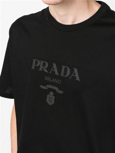 prada girocollo m c|BIANCO PRADA GIROCOLLO MC (UJN8151052) .